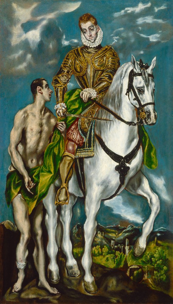 "San Martín y el Mendigo", El Greco.